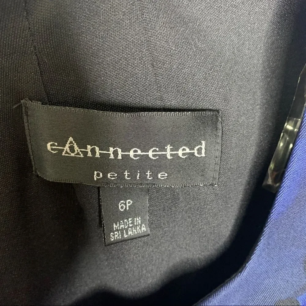 Connected Apparel size 6 petite blue dress‎
